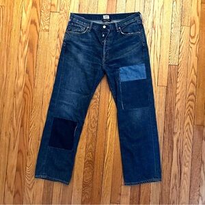 Stylish Blue Patchwork Women Jeans